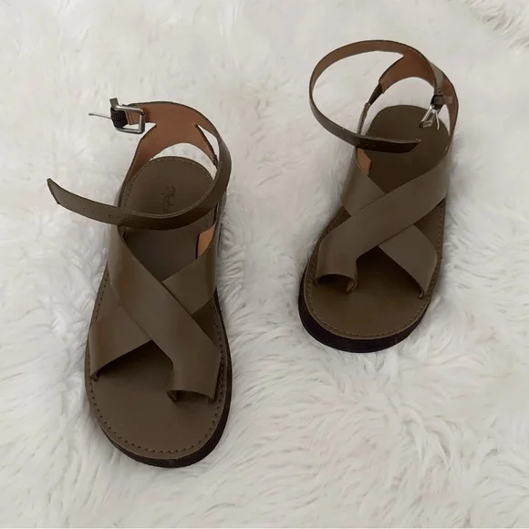 Madewell Natasha Flatform Summer Sandal Olive Tree Sold Out - Picture 2 of 6